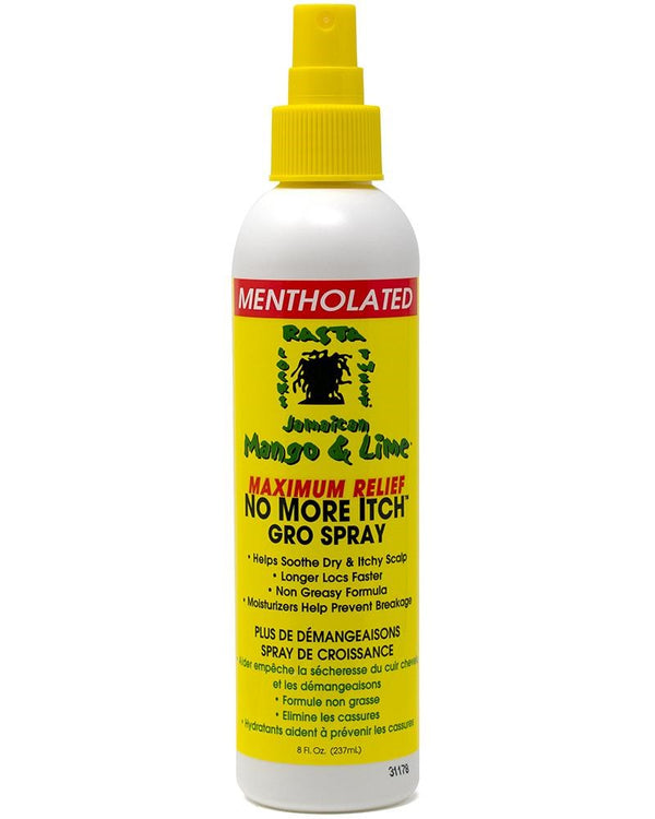 JAMAICAN MANGO & LIME Mentholated No More Itch Gro Spray (8oz)