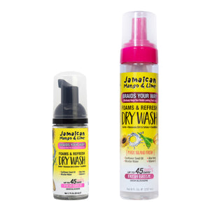 JAMAICAN MANGO & LIME Braids Your Way Foam & Refresh Dry Wash
