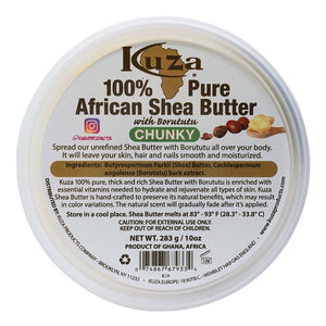 KUZA 100% Pure African Shea Butter Yellow [Chunky]