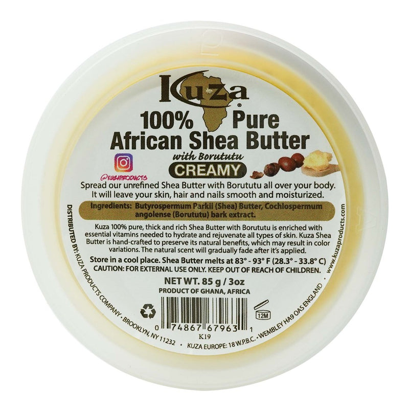 KUZA 100% Pure African Shea Butter Yellow [Creamy]