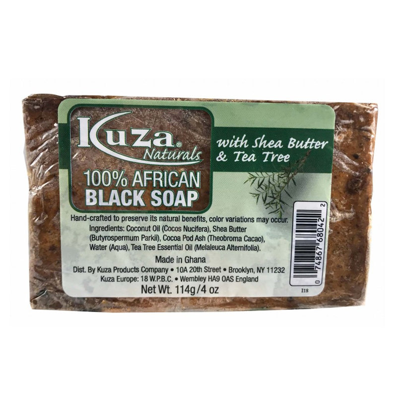 KUZA 100% African Black Soap (4oz)