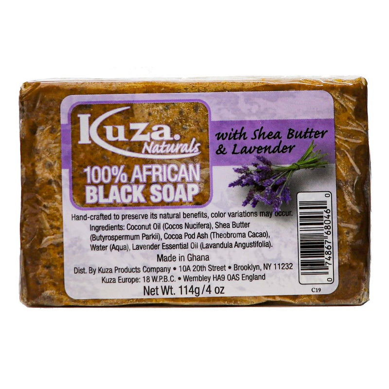 KUZA 100% African Black Soap (4oz)