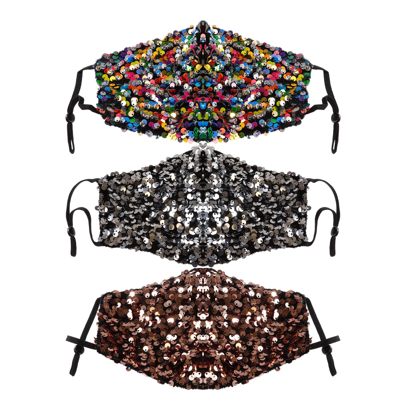 KIM & C Large Seuquin Earloop Face Mask