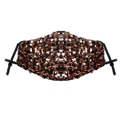 KIM & C Large Seuquin Earloop Face Mask