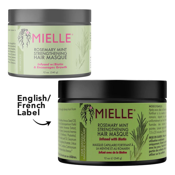 MIELLE Rosemary Mint Strengthening Hair Masque (12oz)