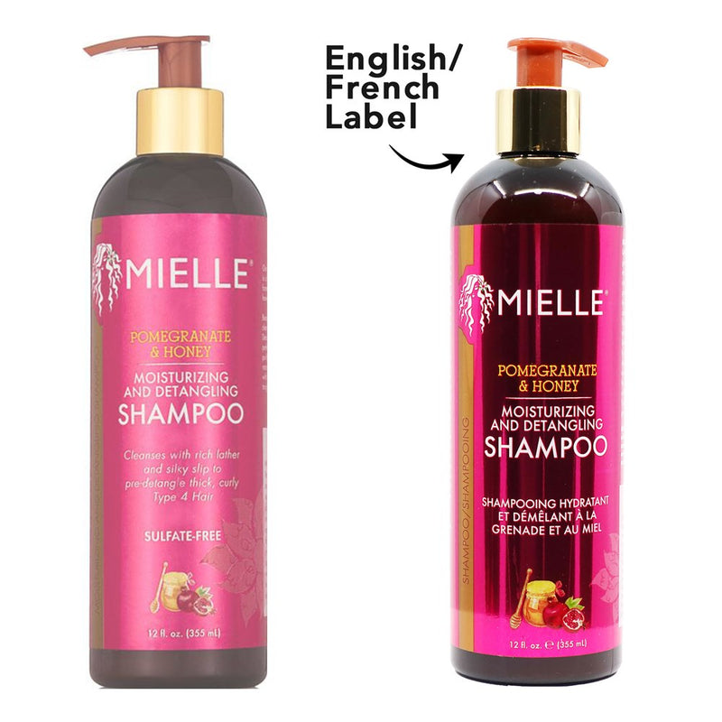 MIELLE Pomegranate & Honey Moisturizing & Detangling Shampoo (12oz)