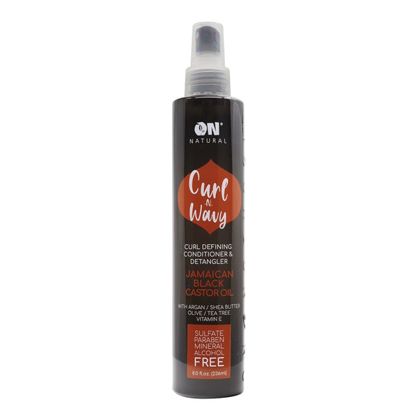 ON NATURAL Curl & Wavy Jamaican Black Castor Conditioner & Detangler (8oz)