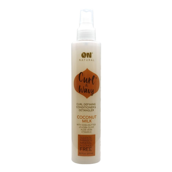 ON NATURAL Curl & Wavy Coconut Milk Conditioner & Detangler (8oz)