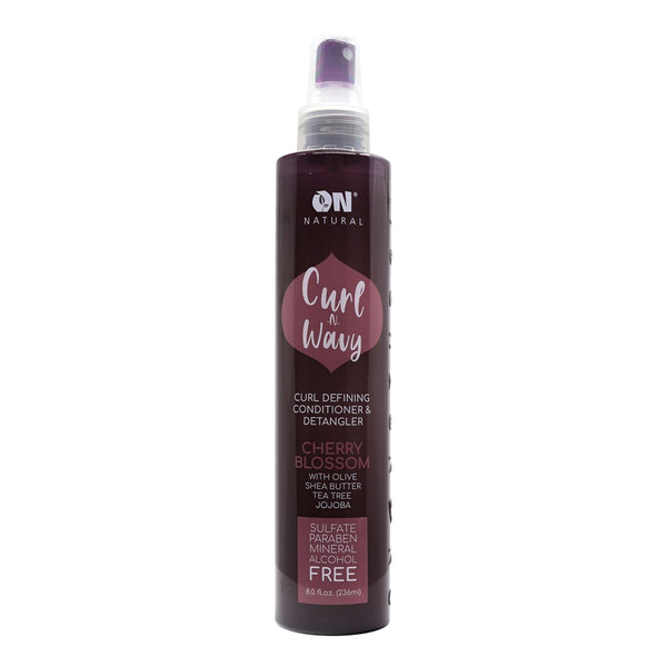 ON NATURAL Curl & Wavy Cherry Bossom Conditioner & Detangler (8oz)