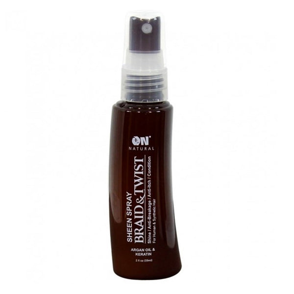 ON NATURAL Braid & Twist Sheen Spray [Argan & Keratin] (2oz)