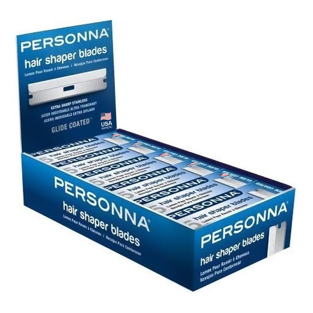 PERSONNA 60pc Hair Shaper Blades [12 Packs of 5 Blades]