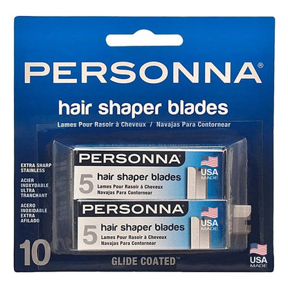 PERSONNA 10pc Hair Shaper Blades [2 Packs of 5 Blades]