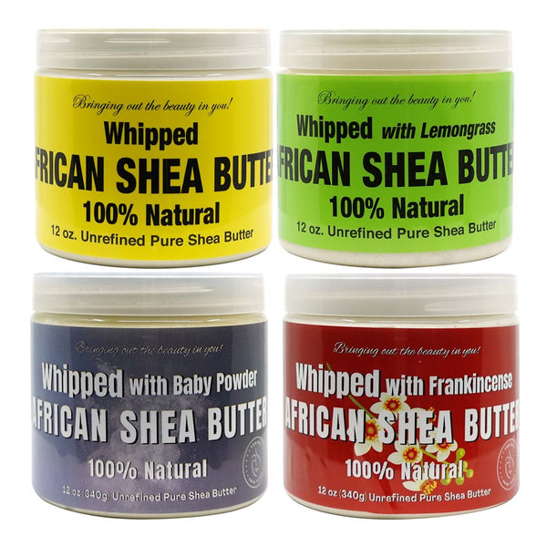 RA COSMETICS 100% Pure African Shea Butter [Whipped] (12oz)