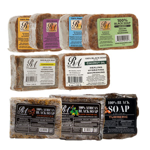 RA COSMETICS 100% Black Soap Bar (5oz)