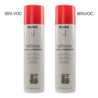 RUSK W8less Plus Hairspray Extra Strong Hold (10oz)