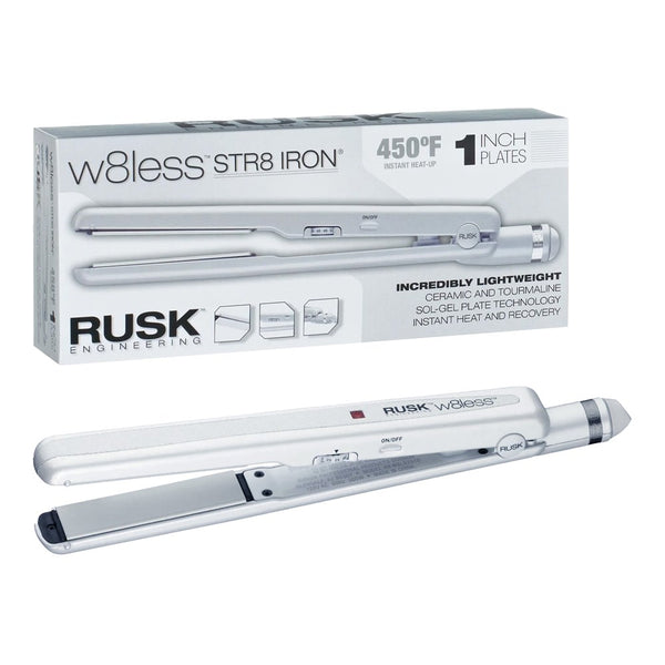 RUSK Ceramic & Tourmaline W8Less Flat Iron 1 Inch