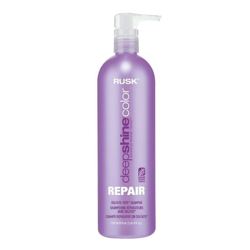 RUSK Deep Shine Color Repair Sulfate Free Shampoo (25oz)