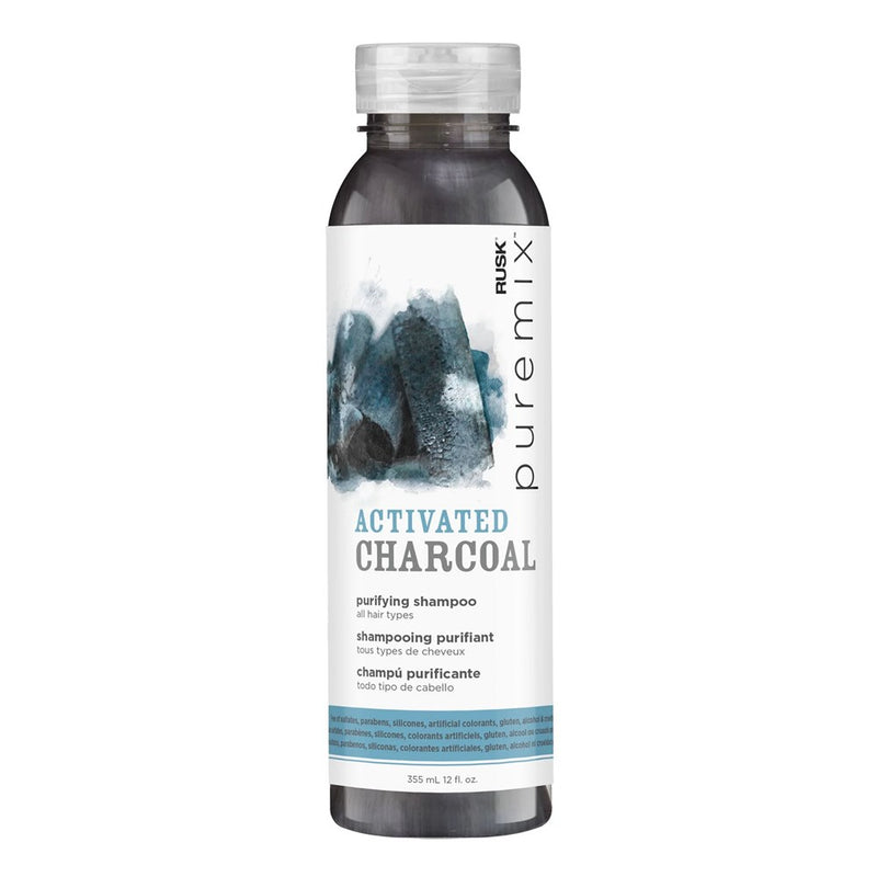 RUSK PUREMIX Activated Charcoal Purifying Shampoo (12oz)