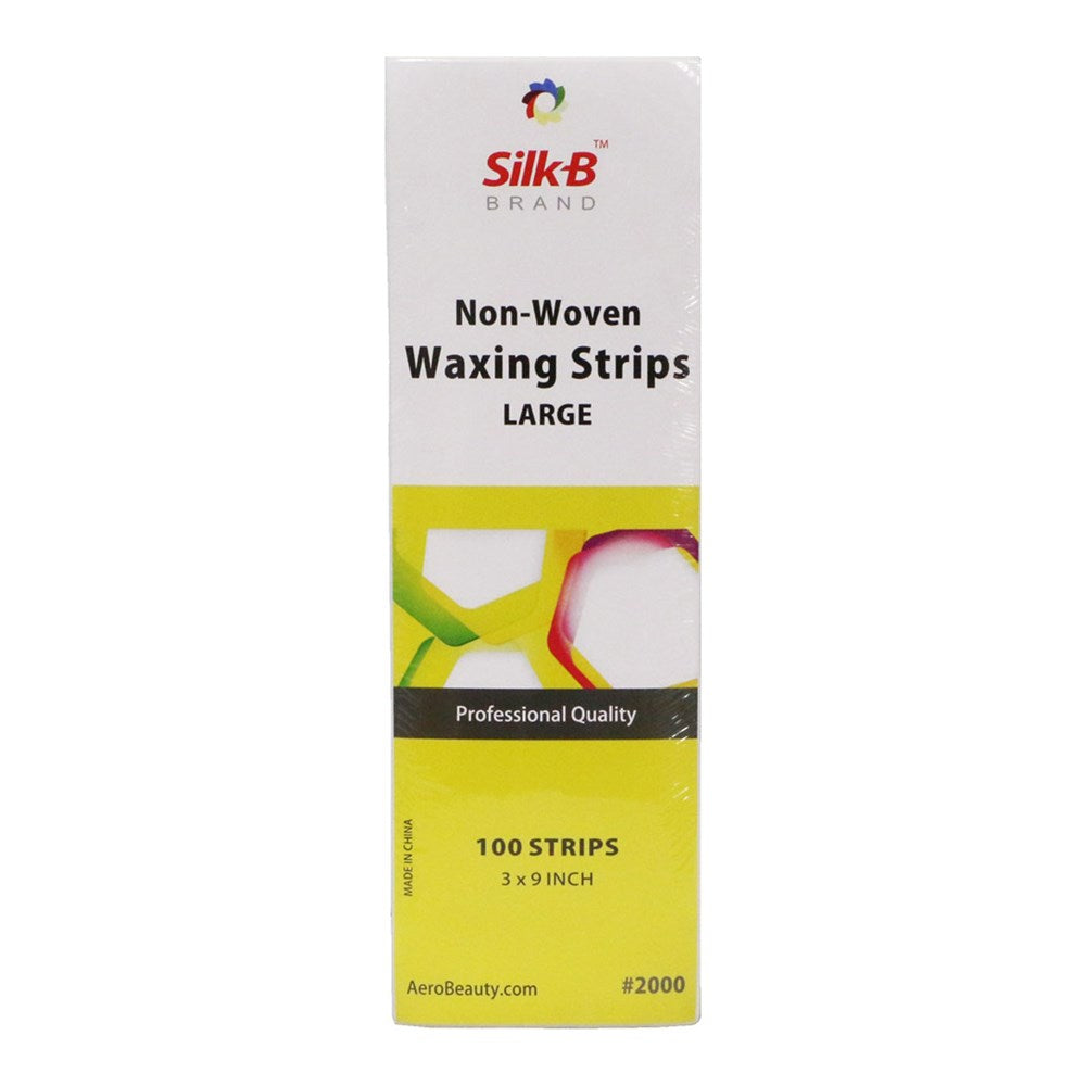 SILK B PROFESSIONAL Non-Woven Waxing Strips (3 x 9" Precut / 100pc/pk)