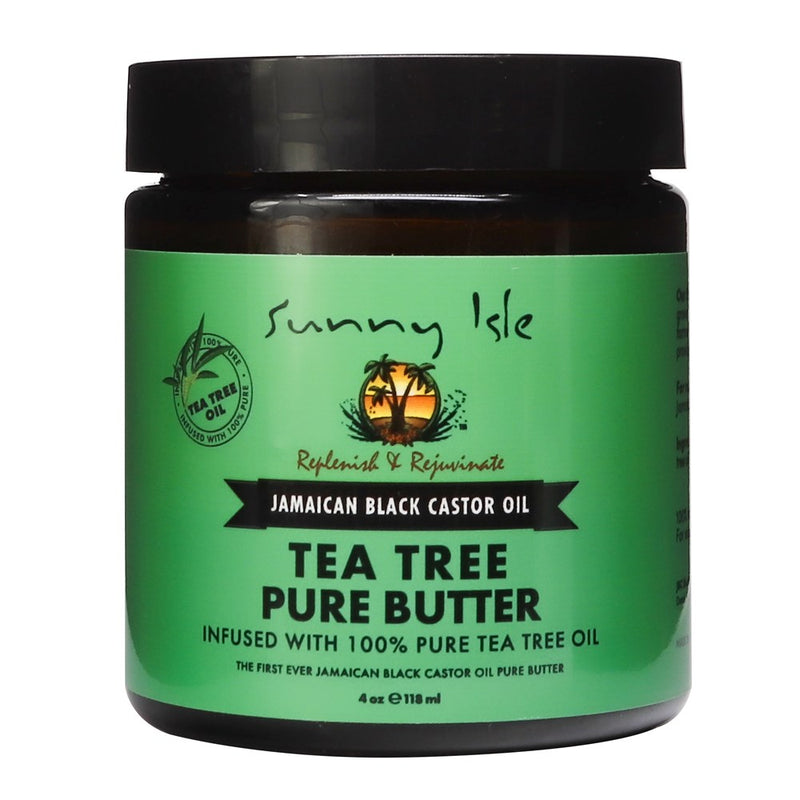 SUNNY ISLE Jamaican Black Castor Oil Pure Butter [Tea Tree] (4oz)