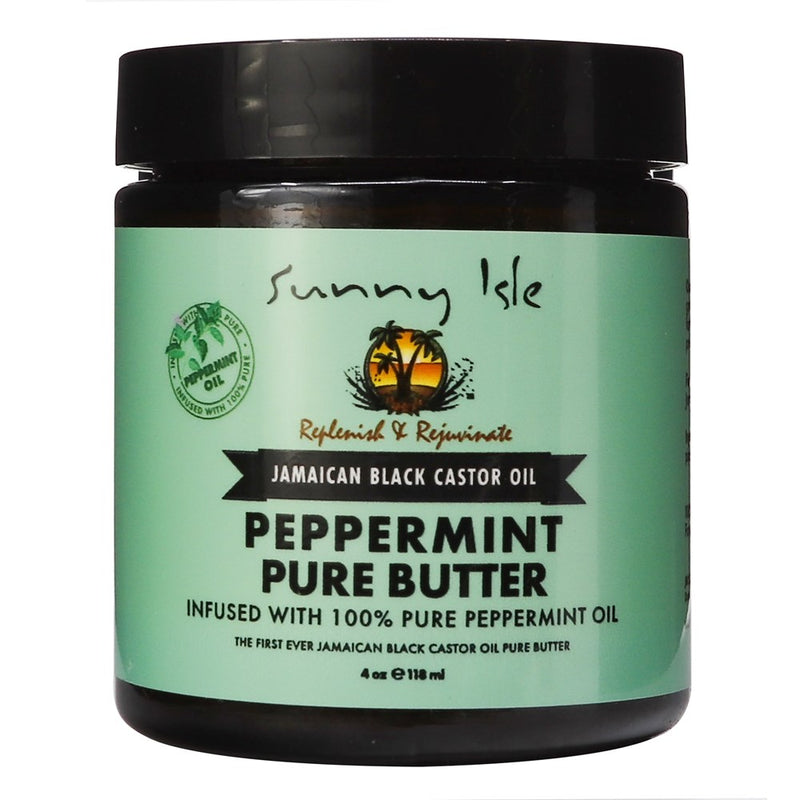 SUNNY ISLE Jamaican Black Castor Oil Pure Butter [Peppermint] (4oz)