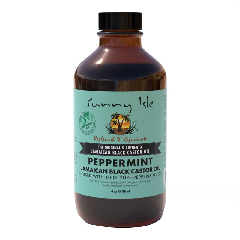 SUNNY ISLE Jamaican Black Castor Oil [Peppermint] (4oz)