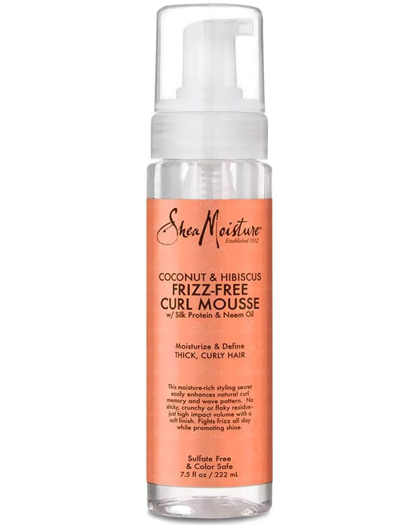 SHEA MOISTURE Coconut & Hibiscus Frizz-Free Curl Mousse (7.5oz)