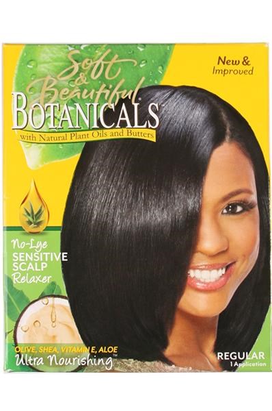 SOFT & BEAUTIFUL Botanicals No-Lye Sensitive Scalp Relaxer Kit