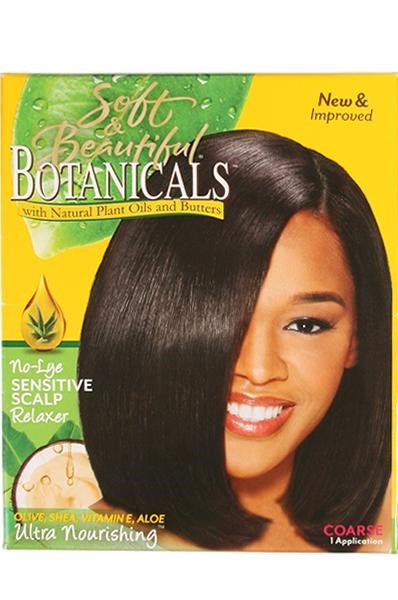 SOFT & BEAUTIFUL Botanicals No-Lye Sensitive Scalp Relaxer Kit