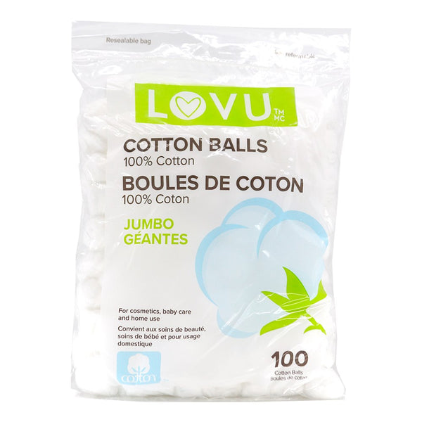 SPECTRA LOVU 100% Jumbo Pure  Cotton Ball (100pcs)