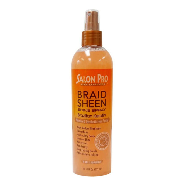 SALON PRO Brazilian Keratin Braid Sheen Spray (12oz)