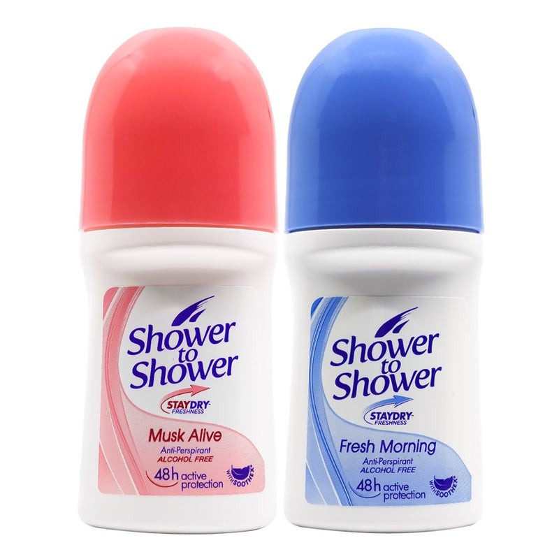 Shower to Shower Women Roll On Deodorant (50ml/1.69oz)