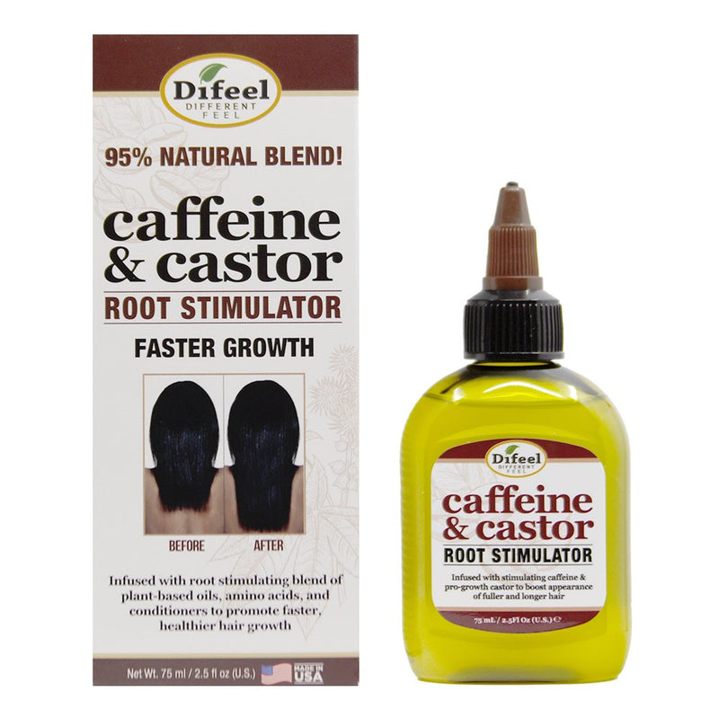 SUNFLOWER Difeel Caffeine & Castor Faster Growth Root Stimulator (2.5oz) (12oz)