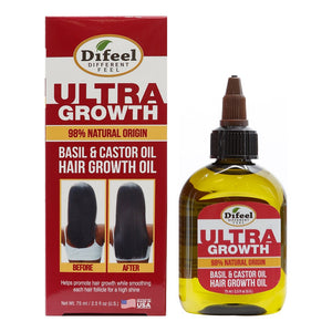 Difeel(Sunflower)  Ultra Growth Basil & Castor Oil Hair Growth Oil (2.5oz)