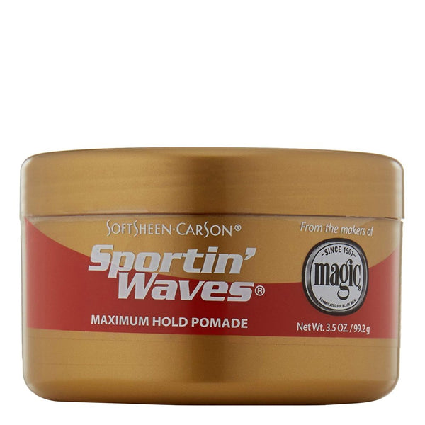 SPORTIN' WAVES Maximum Hold Pomade [Gold] (3.5oz)