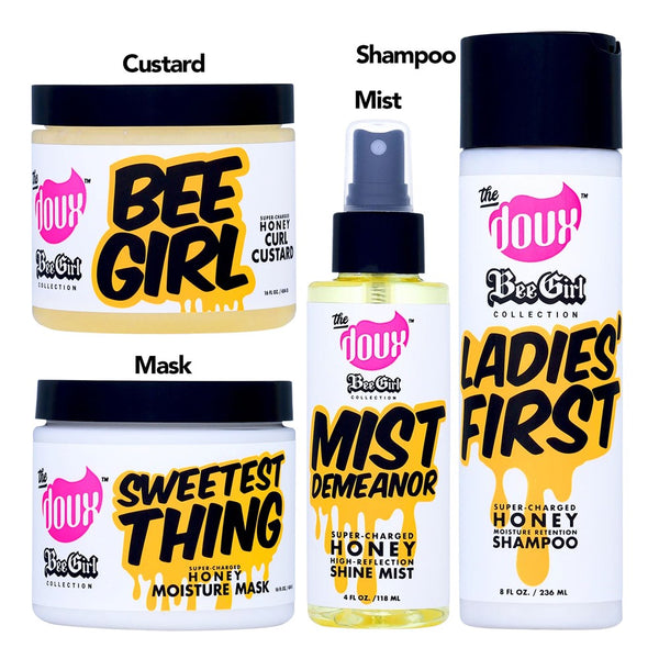 THE DOUX Bee Girl Collection Bundle 02 (6 sets) (Shampoo+Mask+Mist+Curl Custard)