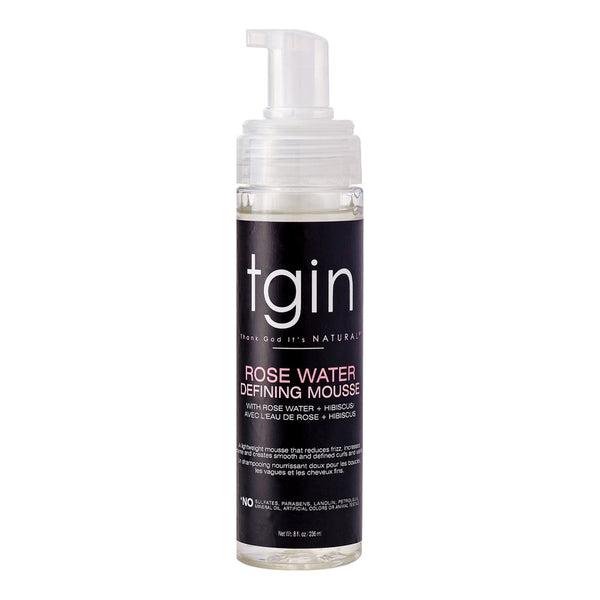 TGIN Rose Water Curl Defining Mousse (8oz)