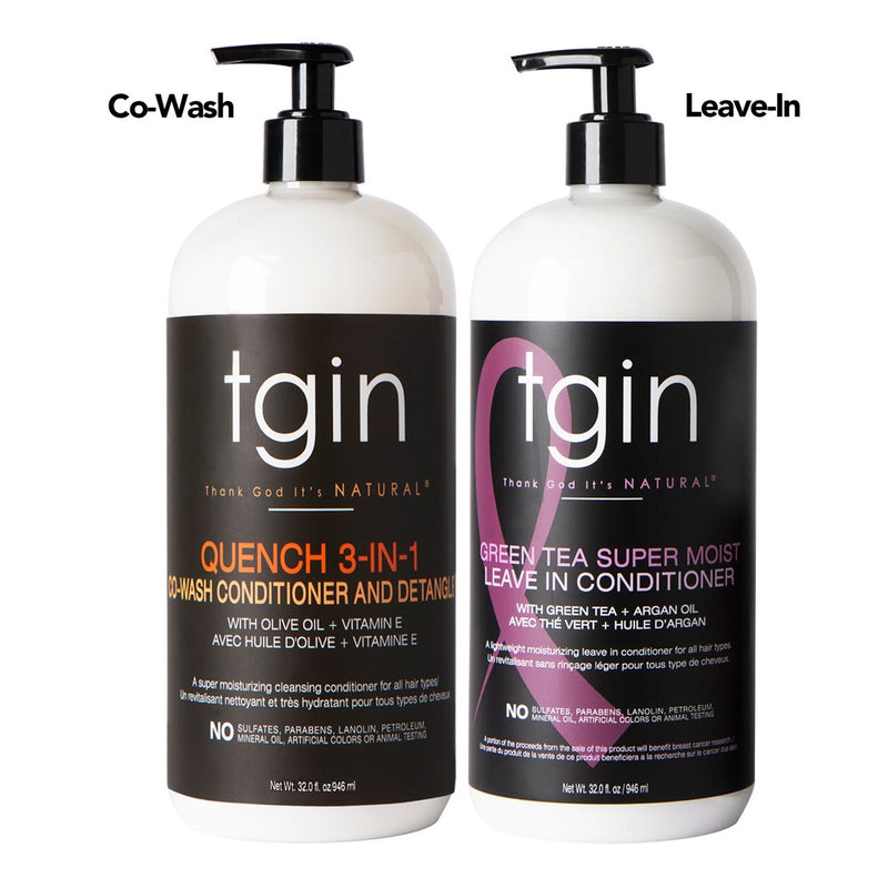 TGIN Moist Collection Bundle 02 (32oz) (6 sets) (Co-Wash Conditioner+Leave-In Conditioner)