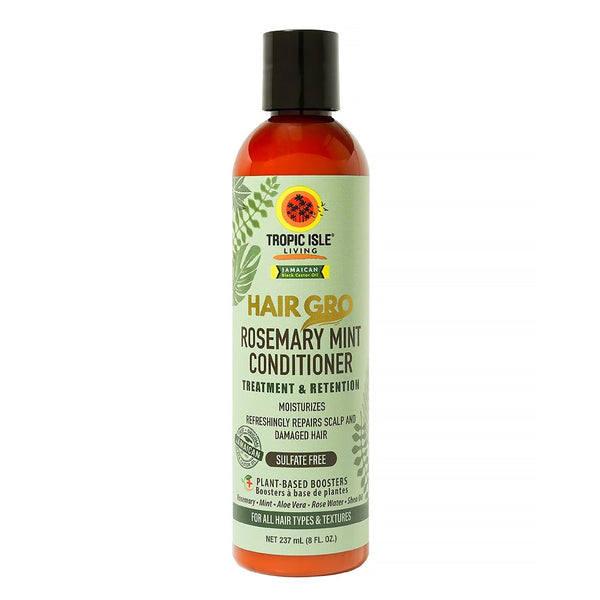 TROPIC ISLE LIVING Jamaican Black Castor Oil Hair Gro Rosemary Mint Hydrating Conditioner (8oz)