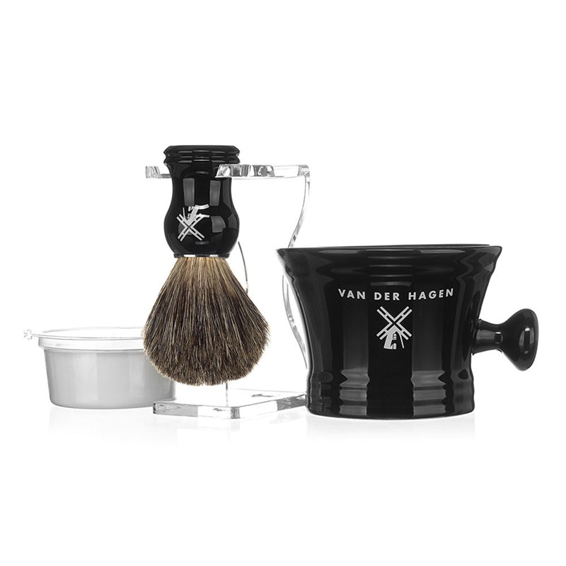 VAN DER HAGEN Badger Shave Set