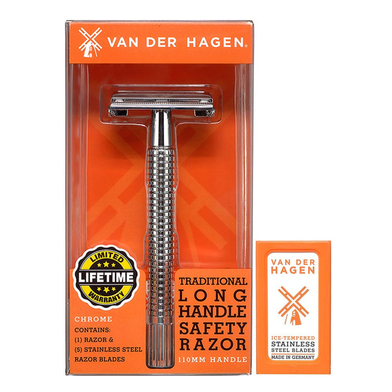 VAN DER HAGEN Chrome Safety Razor