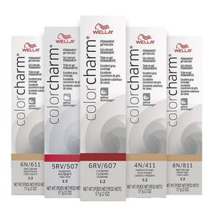 Wella Color Charm hair color boxes on a white background