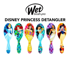 Set of Wet Brush Pro Disney Princess Detangler brushes on a white background