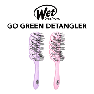 Two pink Wet Brush Pro detanglers on a white background with the brand name displayed.