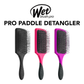Three Wet Brush Pro paddle detanglers on a white background with 'Wet brush pro' branding.