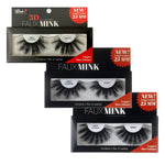 Multiple boxes of faux mink eyelashes with 'Wink' branding on a white background