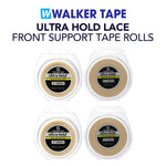 Four rolls of Walker Tape Ultra Hold Lace Front Support Tape on a white background with brand name displayed.
