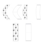 White athletic wear with branding on a white background