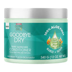 Goodbye Dry conditioner jar with aloe vera illustration on a white background