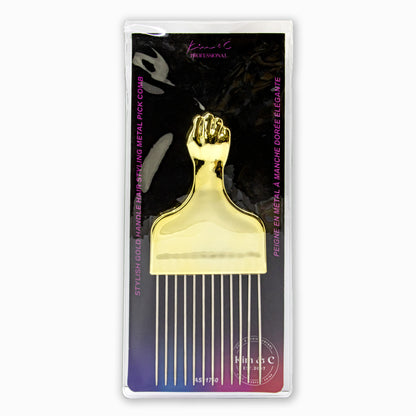 Kim & C Premium Gold Handle  Metal Styling Pik
